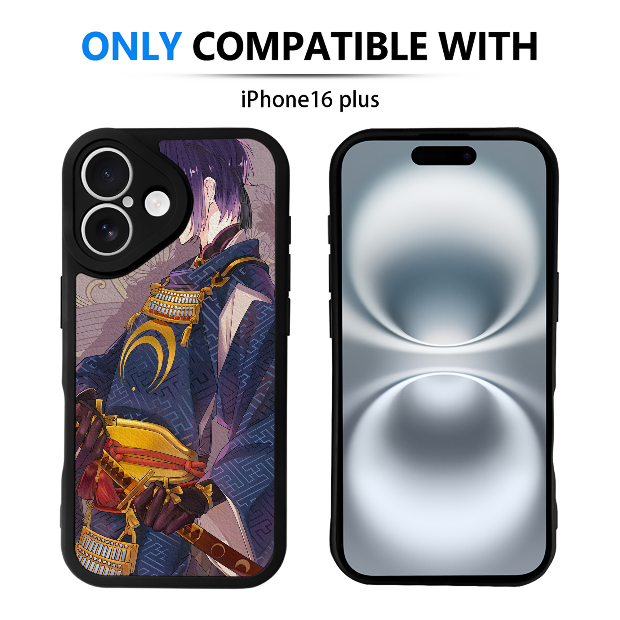 （画像用） 刀剣乱舞 Touken Ranbu 【iPhone 16シリーズ対応】シリコンスマホケース（レザー調） 材質：シリコン
